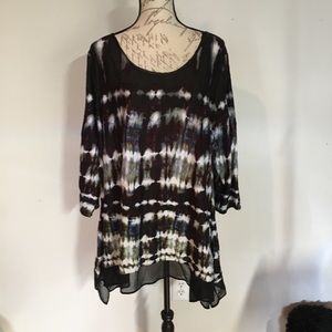 Simply Vera Vera Wang Woman’s Boho Multi Colored Plus Size 2X